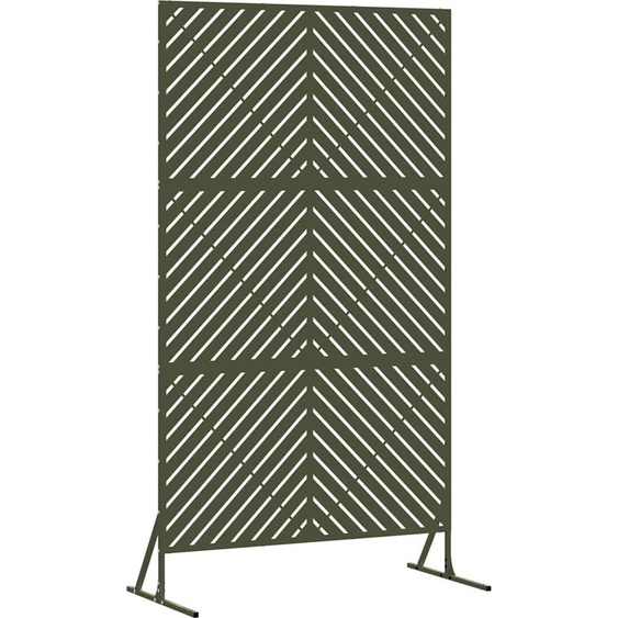 vidaXL Pare-vue Olive Acier