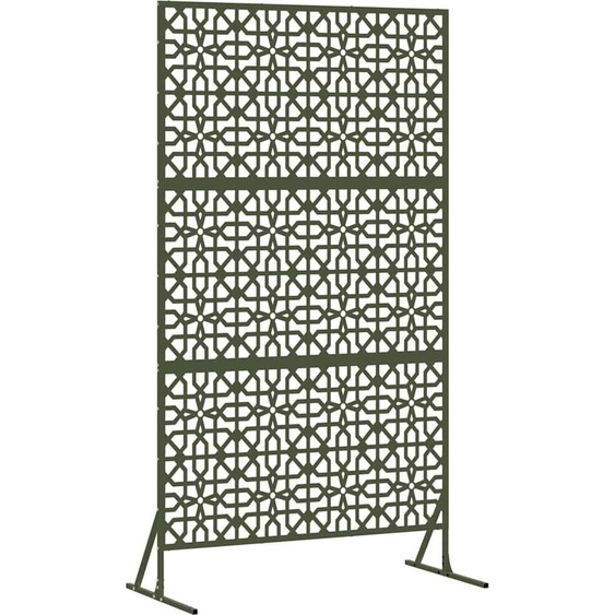 vidaXL Pare-vue vert olive acier