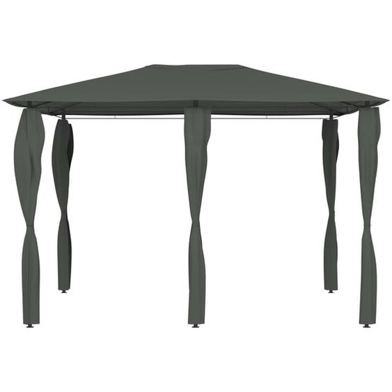 vidaXL Pavillon avec couvertures de poteaux 3x4x2,6 m Anthracite 160 g/m