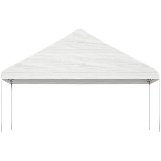 vidaXL Pavillon avec toit blanc 5,88x2,23x3,75 m Polyéthylène