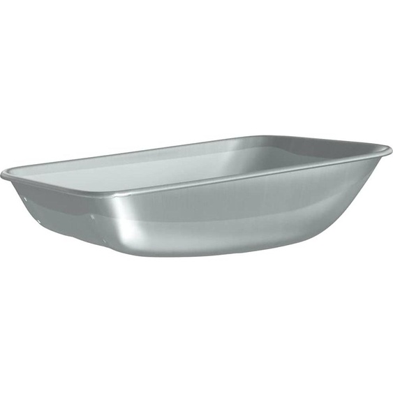 vidaXL Pelle de rechange pour brouette Argent 80 x 60 x 25 cm Acier