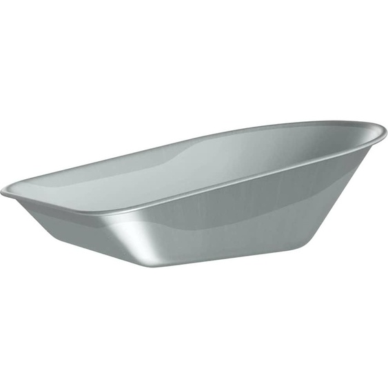 vidaXL Pelle de rechange pour brouette Argent 90 x 63 x 28 cm Acier