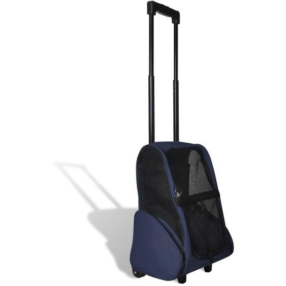 Vidaxl Pet Rolley zusammenklappbar Blau