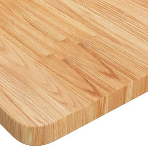 vidaXL Plan de toilette brun clair 80x40x2,5 cm Bois massif traité