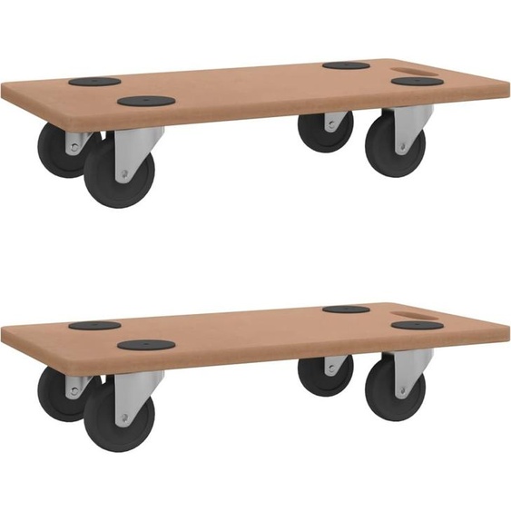 vidaXL Planches à roulettes 2 pcs. Rectangulaire Bois composite