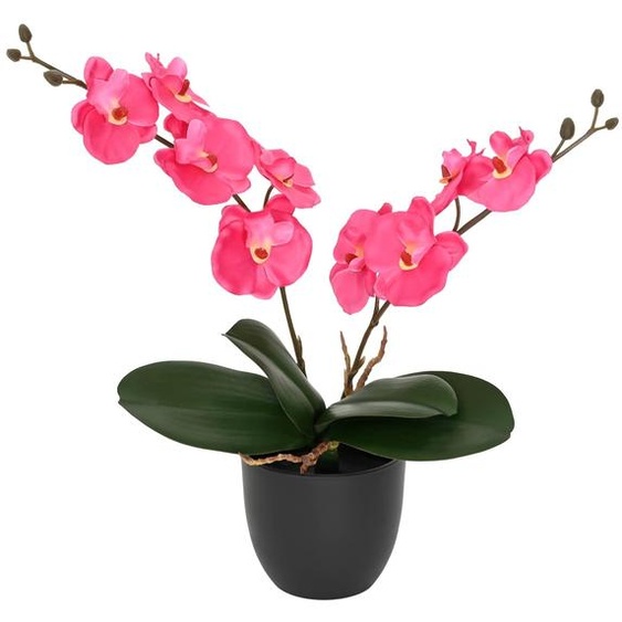 vidaXL Plante artificielle dorchidées rouge 36 x 10 x 30 cm