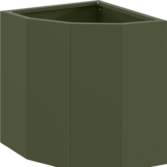 vidaXL Plante dangle vert olive 30 x 30 x 35 cm Acier