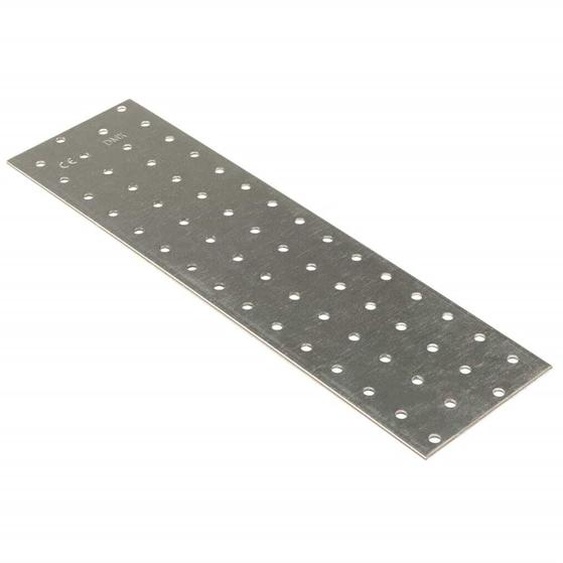 vidaXL Plaques perforées 20 pcs. 2 mm 300x80 mm Acier galvanisé