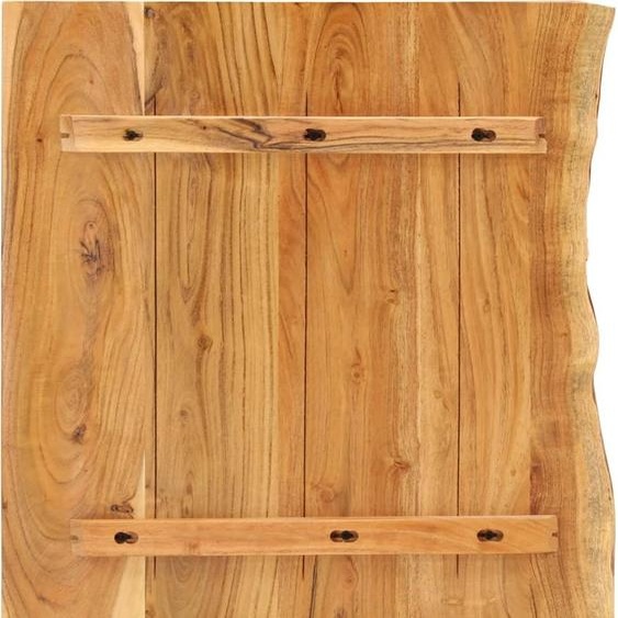 vidaXL Plateau de lavabo de salle de bain en bois massif dacacia 58x52x2,5 cm