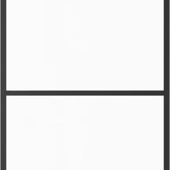 vidaXL Porte coulissante verre ESG et aluminium 90x205 cm noir