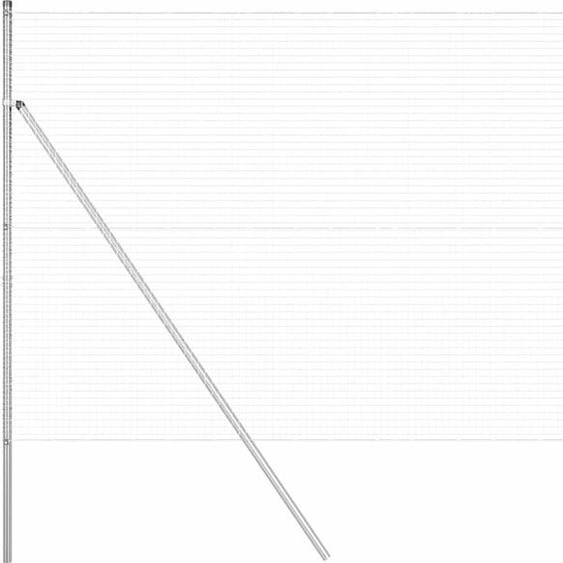 Poteaux de clôture vidaXL argentés