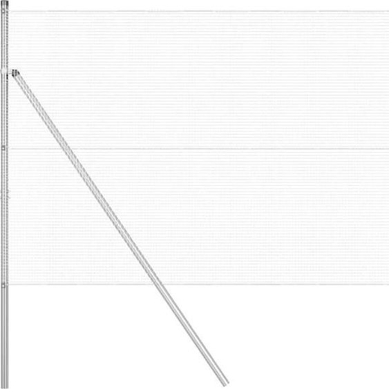 Poteaux de clôture vidaXL argentés