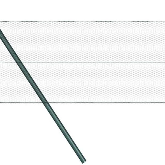 vidaXL Clôture hexagonale à fixer au sol, 50 x 0,8 m, acier revêtu de PVC
