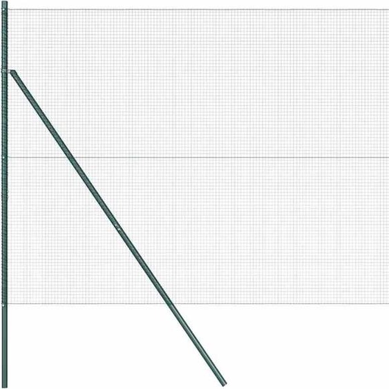 Poteaux de clôture vidaXL verts
