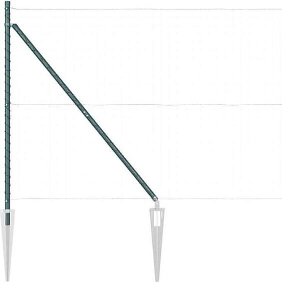 vidaXL Poteaux de clôture Autres 26 pcs argent 3.2 x 3.2 x 160 cm acier