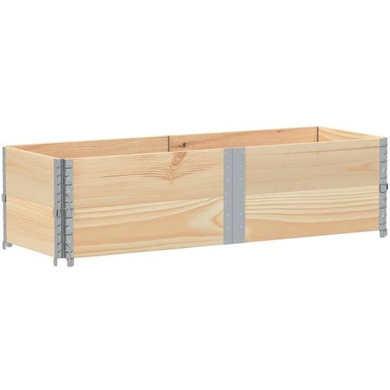 vidaXL Rehausse de palette 2 pcs. 150x50 cm pin massif