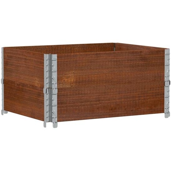 vidaXL Rehausses de palettes 2 pcs. Marron 80x60 cm pin massif