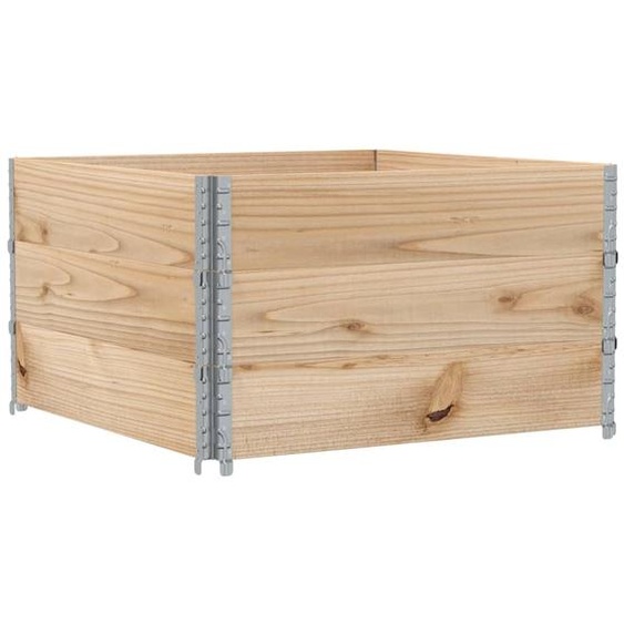 vidaXL Rehausses pour palettes 3 pièces 100 x 100 cm Bois massif Pin