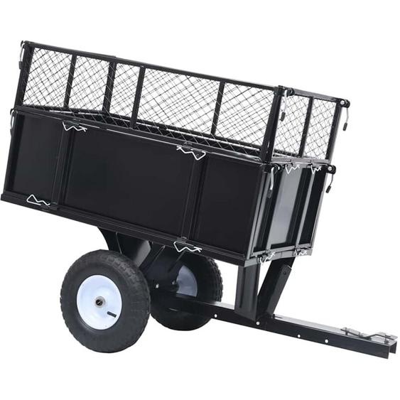 Vidaxl - Remorque basculante pour tondeuse de pelouse Charge de 150 kg