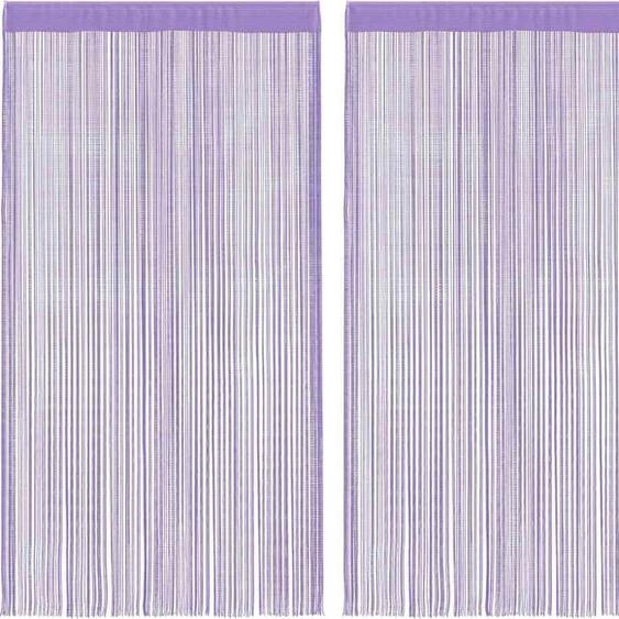 vidaXL Rideaux à fils 2 pcs. violet 140x250 cm