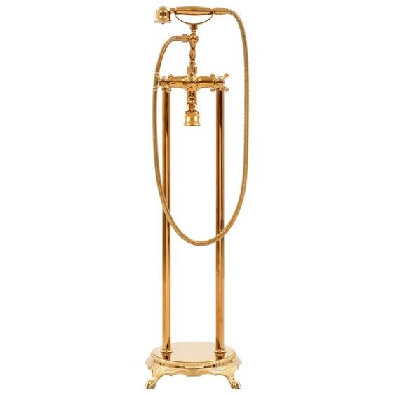 vidaXL Robinet de baignoire sur pied en acier inoxydable 99,5 cm Golden