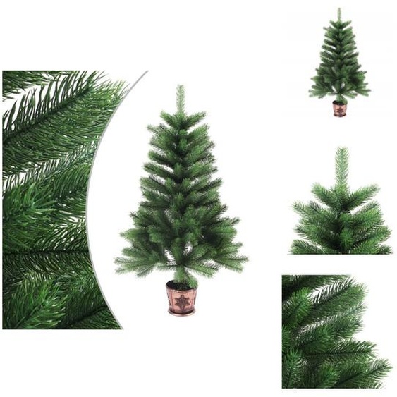 vidaXL Sapin de Noël artificiel Aiguilles naturelles 90 cm Vert - Sapins de Noël