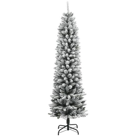 vidaXL Sapin de Noël artificiel avec neige 300 LED 180 cm