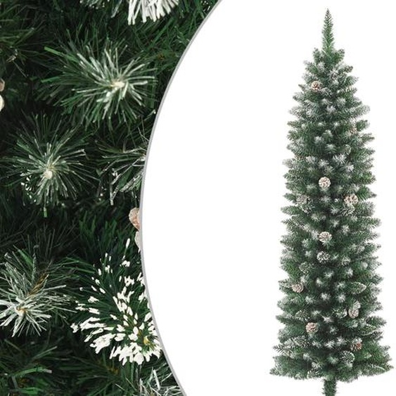 vidaXL Sapin de Noël artificiel avec support Svelte 120 cm PVC - Sapins de Noël