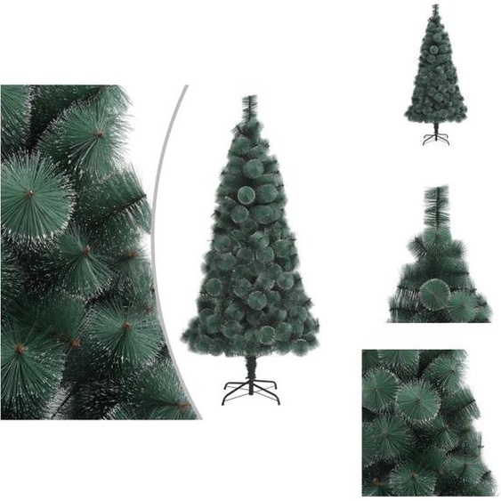 vidaXL Sapin de Noël artificiel avec support Vert 150 cm PET - Sapins de Noël