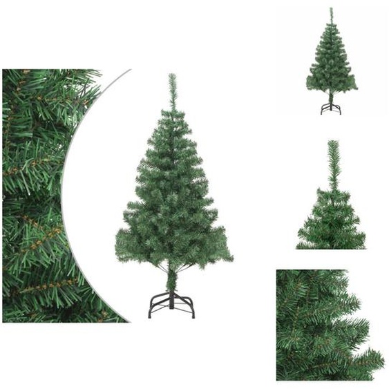 vidaXL Sapin de Noël artificiel support acier 210 cm 910 branches - Sapins de Noël