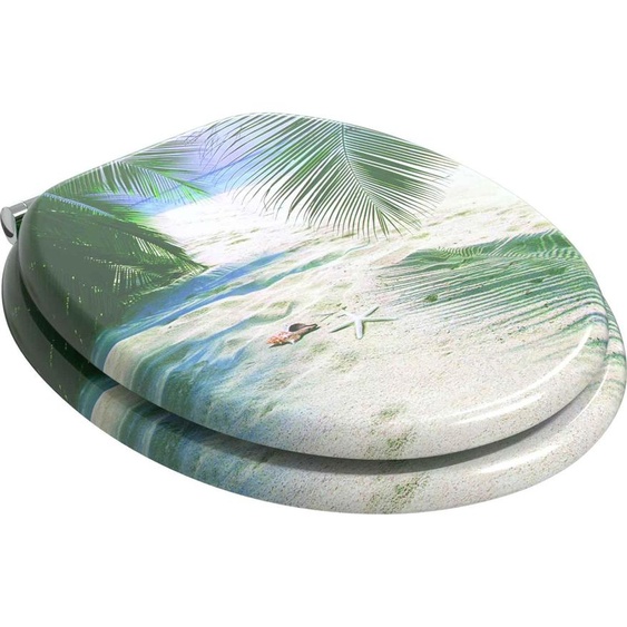 vidaXL Siège de toilettes 2 pièces Vert 43,8 x 37,8 cm Panneau MDF