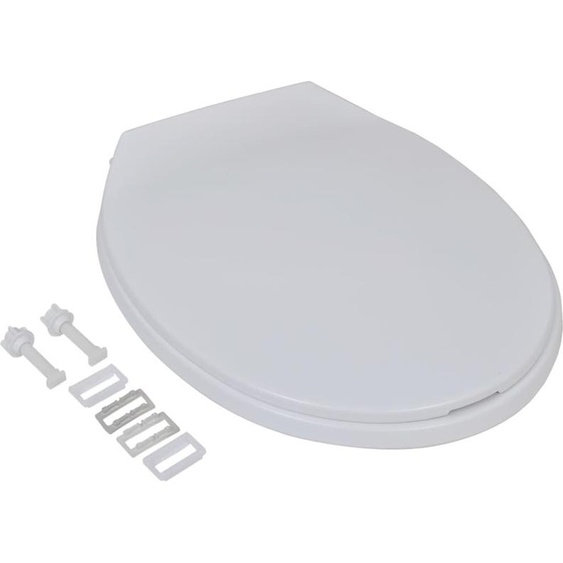 vidaXL Sièges de toilette avec abaissement automatique 2 pcs. Plastique blanc