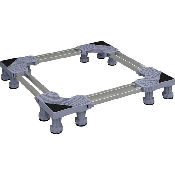 vidaXL Socle de machine à laver Gris 67 x 67 x 12 cm Acier inoxydable