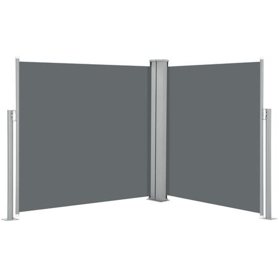 vidaXL Store latéral extensible Anthracite 120 x 600 cm