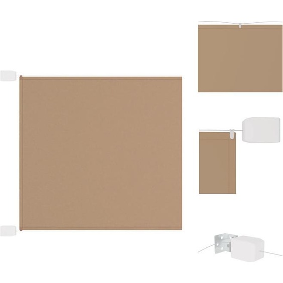 vidaXL Store vertical Taupe 140x800 cm Tissu Oxford - Parasols & Protection solaire