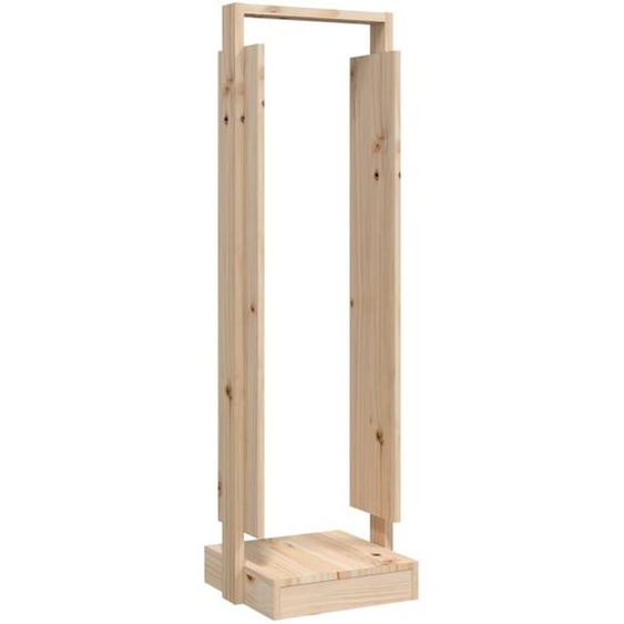 vidaXL Support de bois de cheminée 33,5x30x110 cm Pin massif