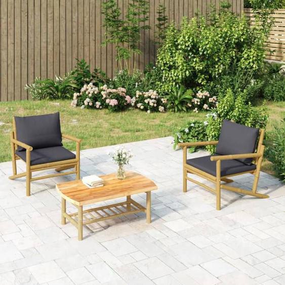 vidaXL Table basse de jardin 90x55x37 cm bambou table de jardin table de patio mobilier de patio table dextérieur 363463