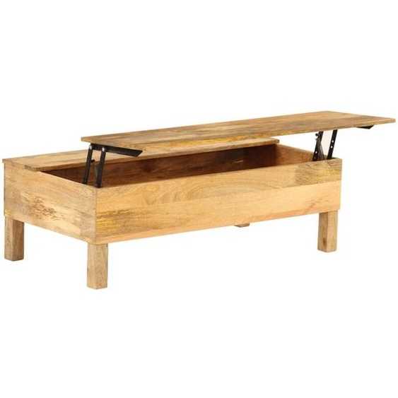 vidaXL Table basse en bois de manguier massif 110 x 55 x 35 cm - Table basse - Tables basses - Tables basses