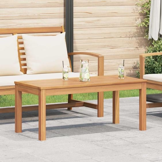vidaXL Table brune 95 x 45 x 40 cm bois massif teck