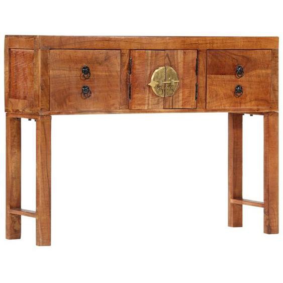 vidaXL Table console 120x32x80 cm bois massif dacacia, table, table dappoint, table de couloir, table dentrée, bout de 352065