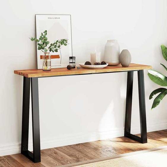 vidaXL Table console à live edge 140x40x80 cm bois dacacia solide 353297