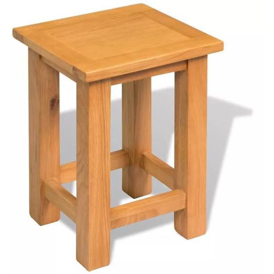 vidaXL Table dappoint 27 x 24 x 37 cm Bois de chêne massif