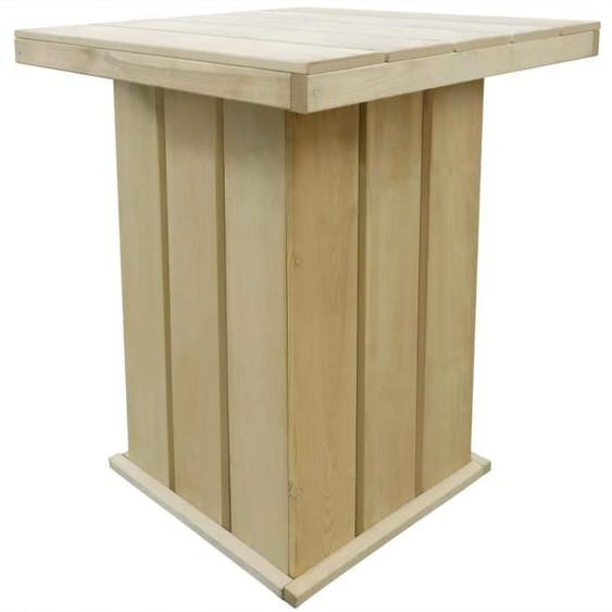vidaXL Table de bar dextérieur Pin imprégné FSC 75x75x110 cm