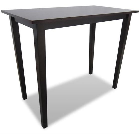 vidaXL Table de bar en bois Marron