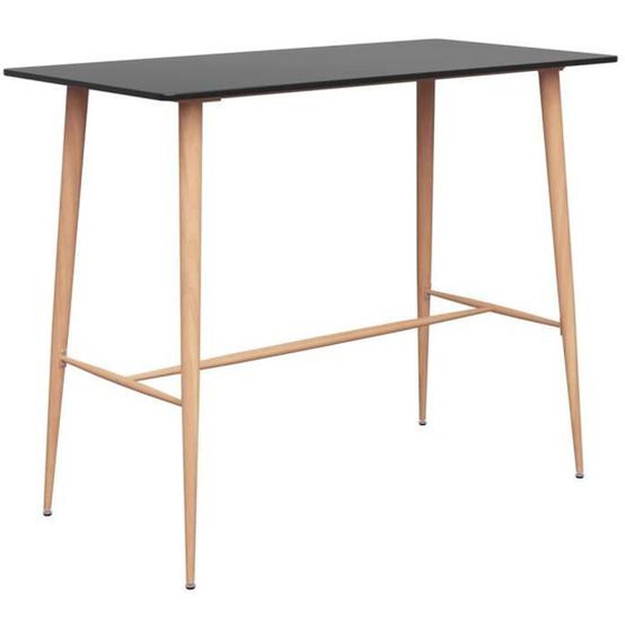 vidaXL Table de bar Noir 120x60x105 cm