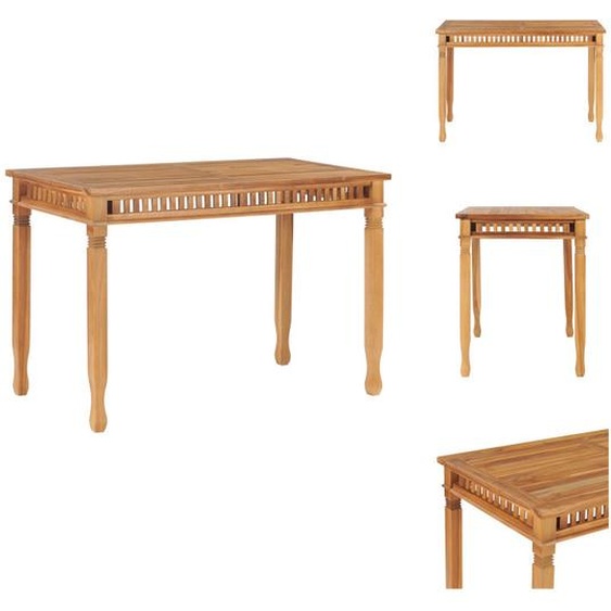 vidaXL Table de jardin 120x65x80 cm teck massif - Tables de jardin
