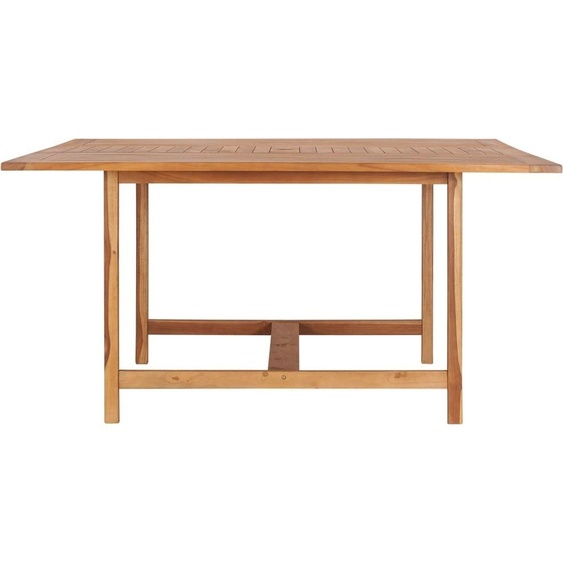 vidaXL Table de jardin 150x150x76 cm bois massif teck