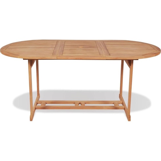 vidaXL Table de jardin 180x90x75 cm teck massif
