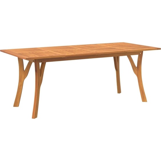 vidaXL Table de jardin 200x90x75 cm bois massif acacia