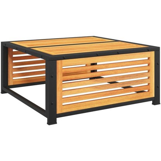 vidaXL Table de jardin 68x68x30 cm bois massif acacia